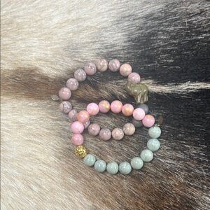 Karma Stacks Multicolor Beaded Bracelet Trio